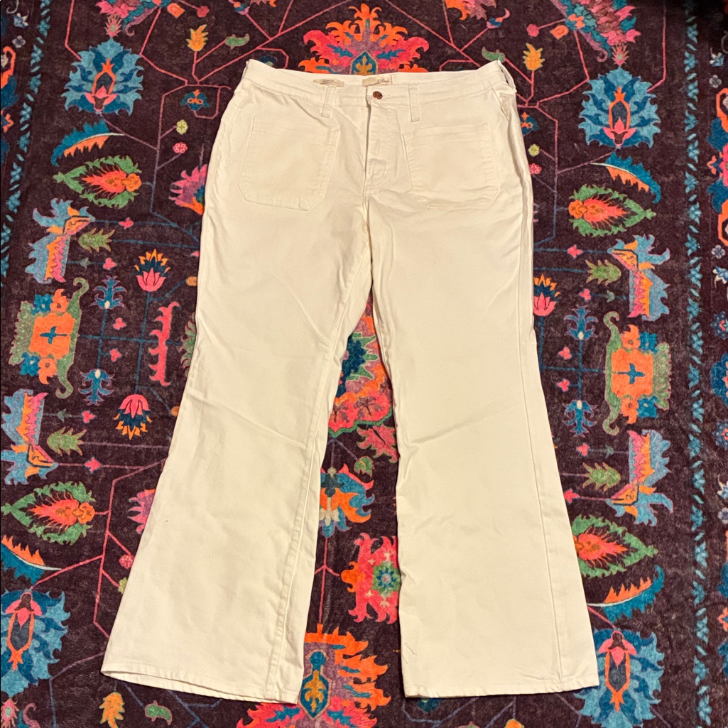 Universal Thread Cream High Rise Flared Pants